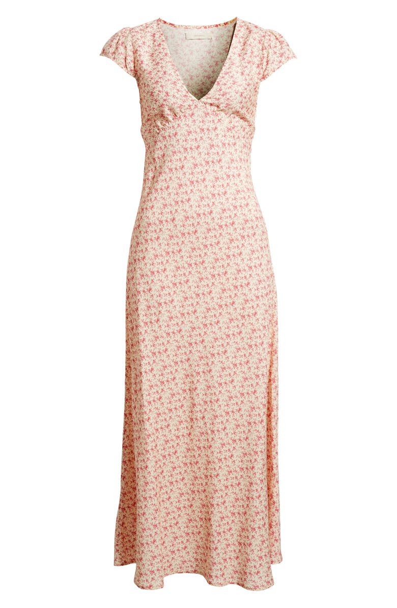 Faithfull the Brand Esson Midi Dress, Alternate, color, Sakura Floral