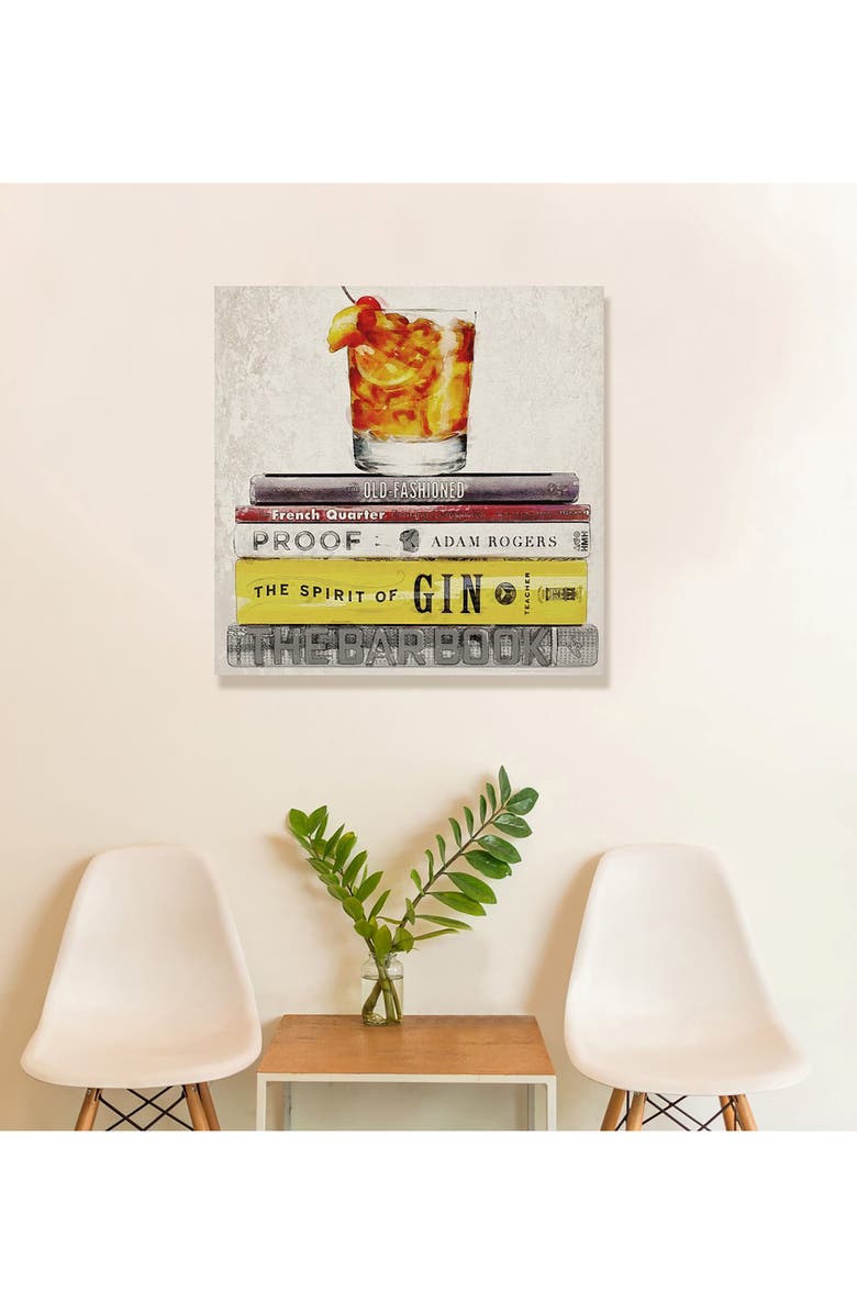 Oliver Gal Bar Books Canvas Wall Art, Alternate, color,