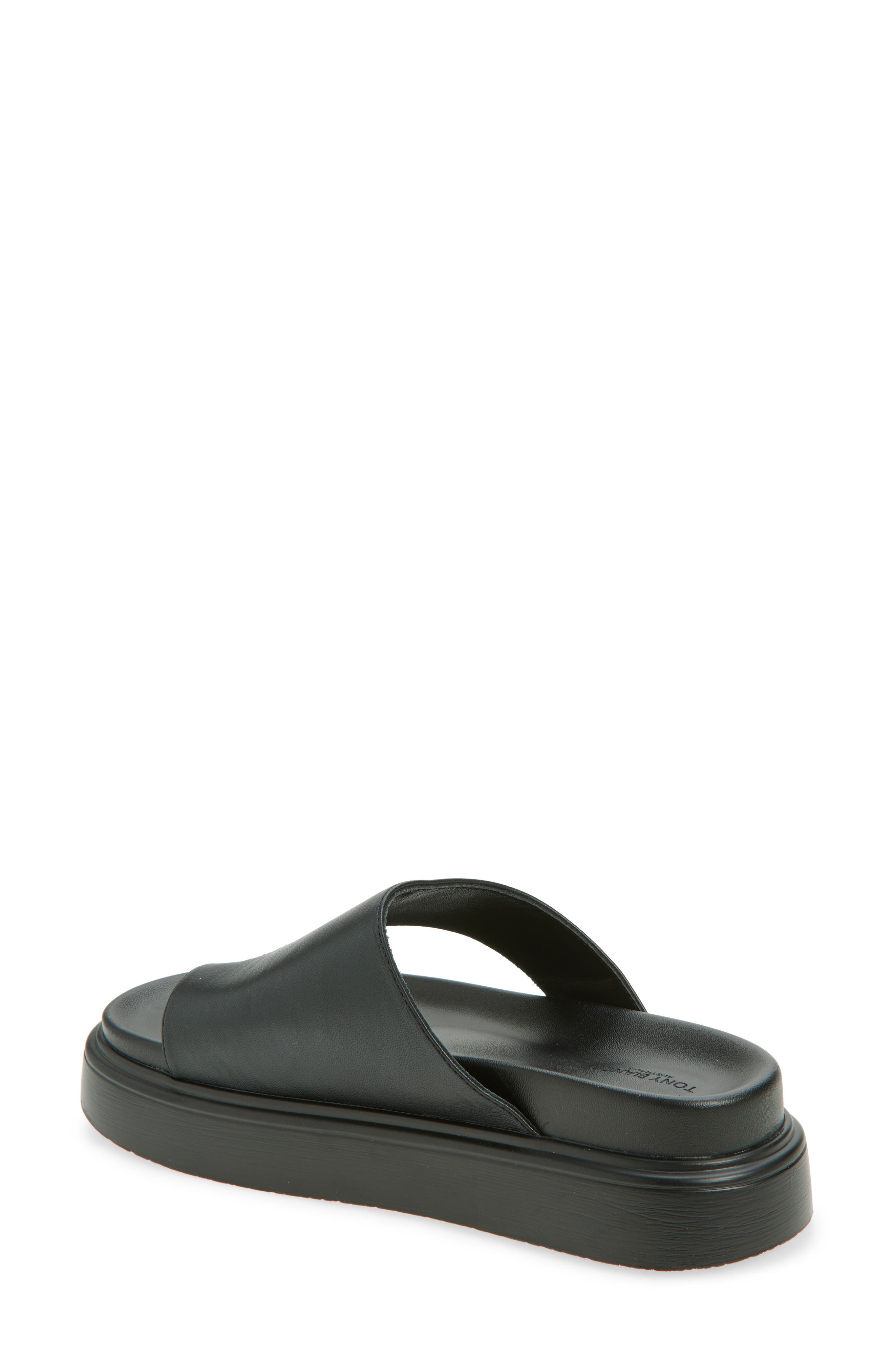 Tony Bianco Jazzy Toe Loop Sandal, Alternate, color, Black Nappa