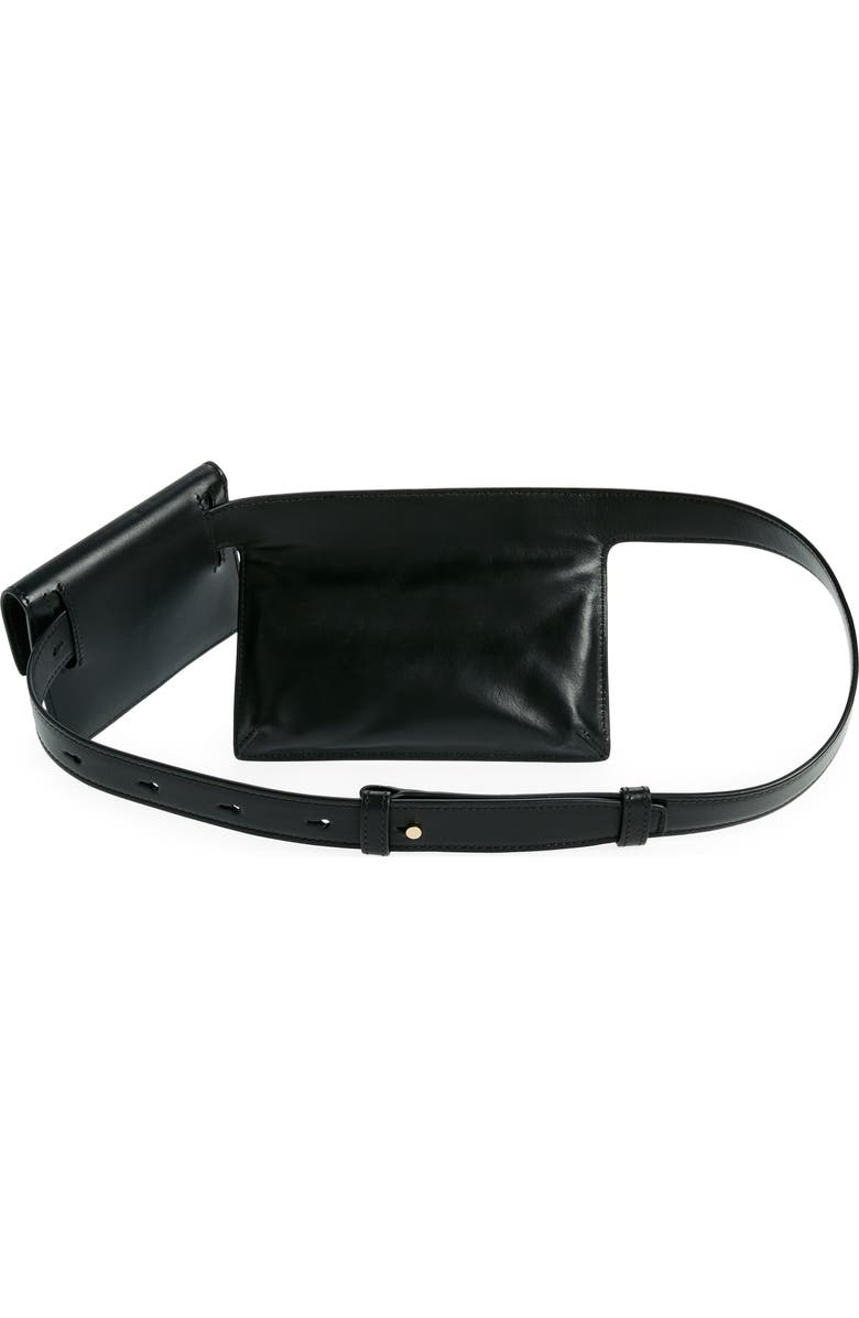 Proenza Schouler Double Pocket Leather Belt Bag, Alternate, color,