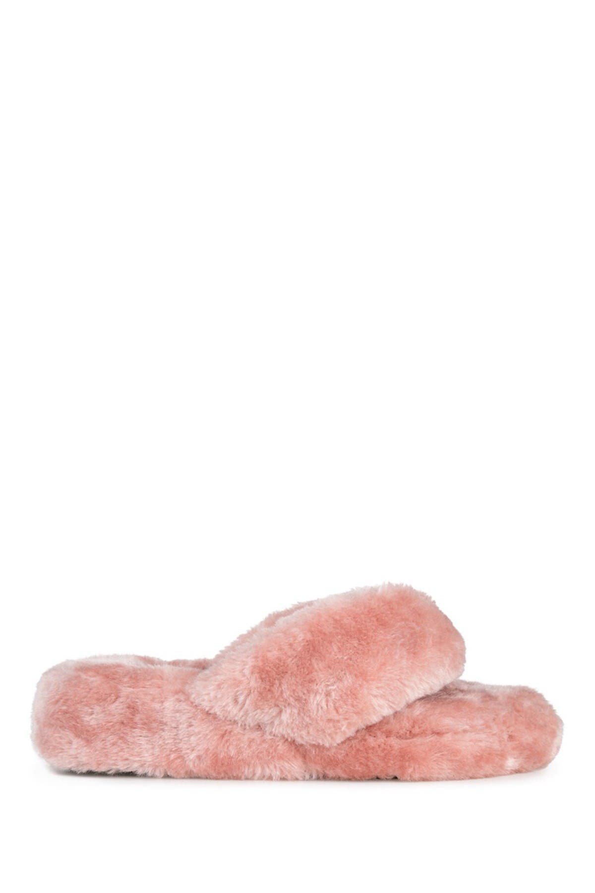 Dream Faux Fur Slipper, Alternate, color, BLUSH