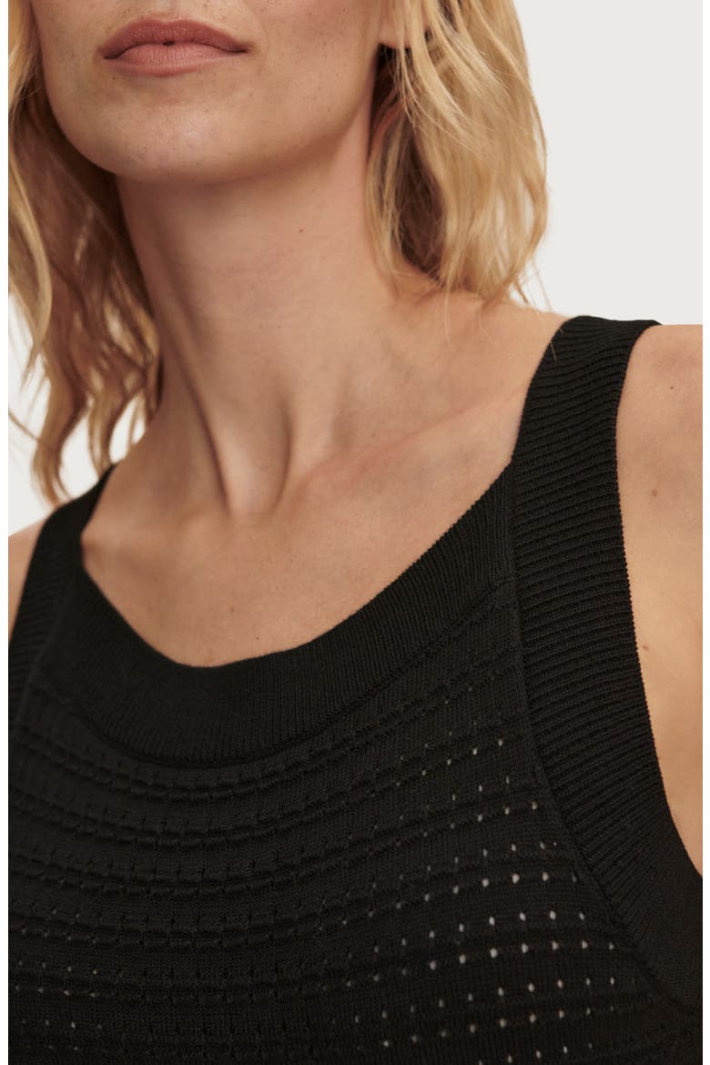 Cusack Cotton Knit Dress, Alternate, color, BLACK