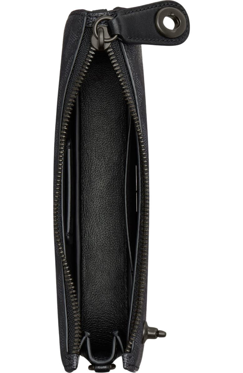 COACH Penn Signature Coated Canvas & Leather Shoulder Bag, Alternate, color,