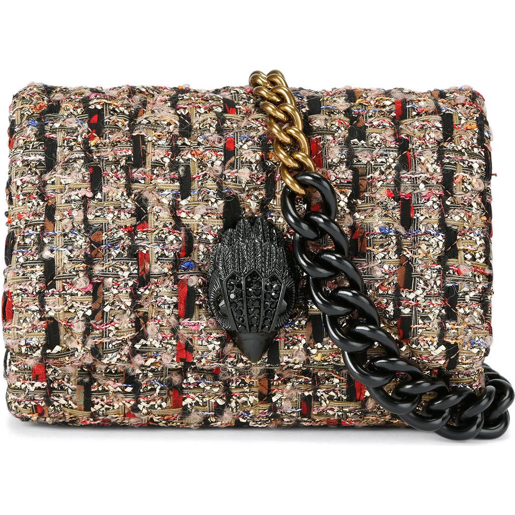 Kurt Geiger London Mini Kensington Multicolored Crossbody Bag In Yellow