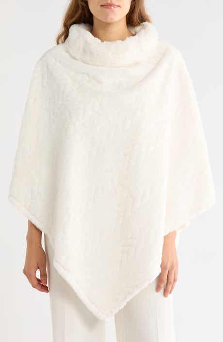 Open Knit Cowl Poncho
