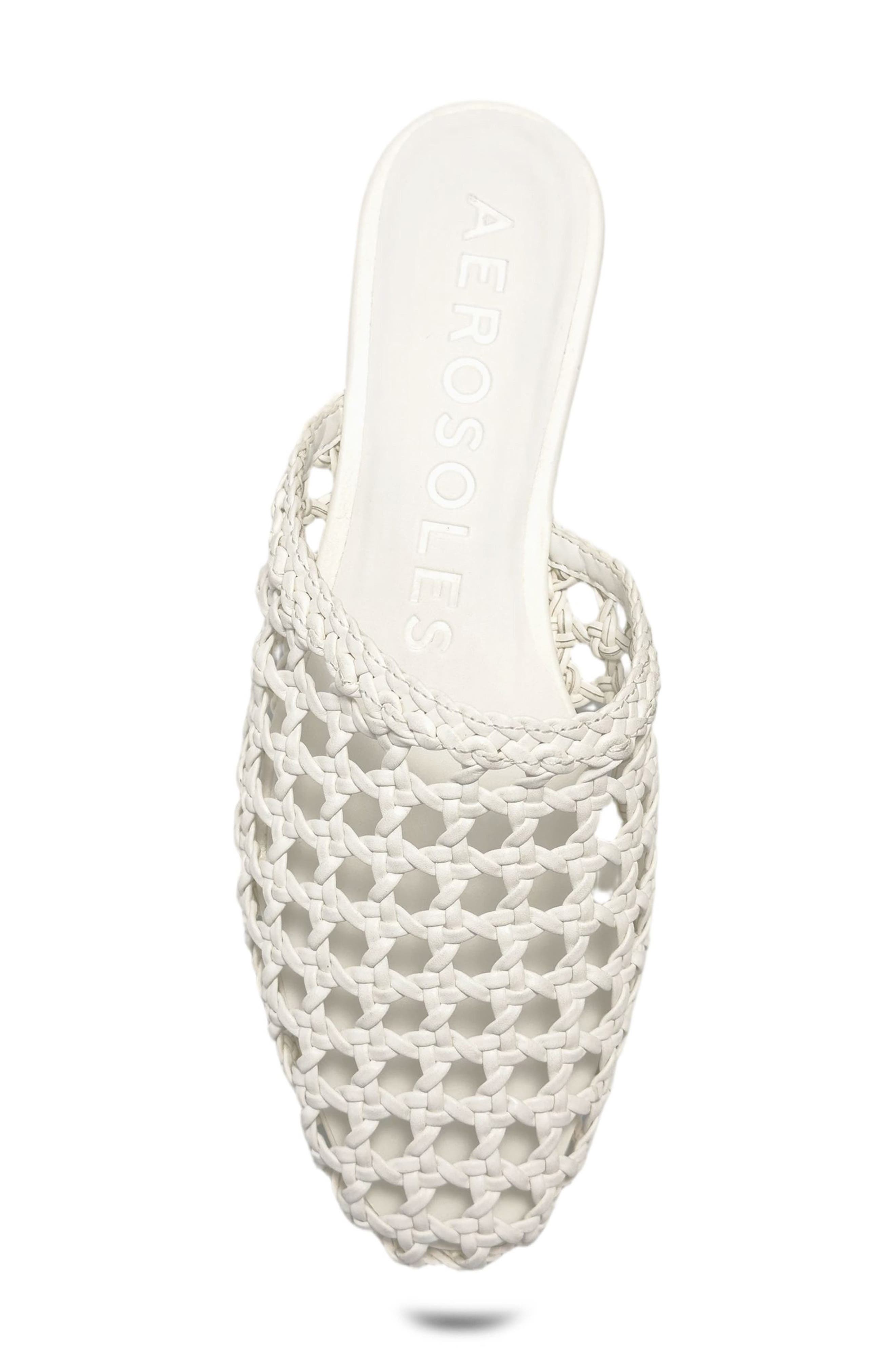 Assia Woven Mule, Alternate, color, WHITE OPEN WOVEN