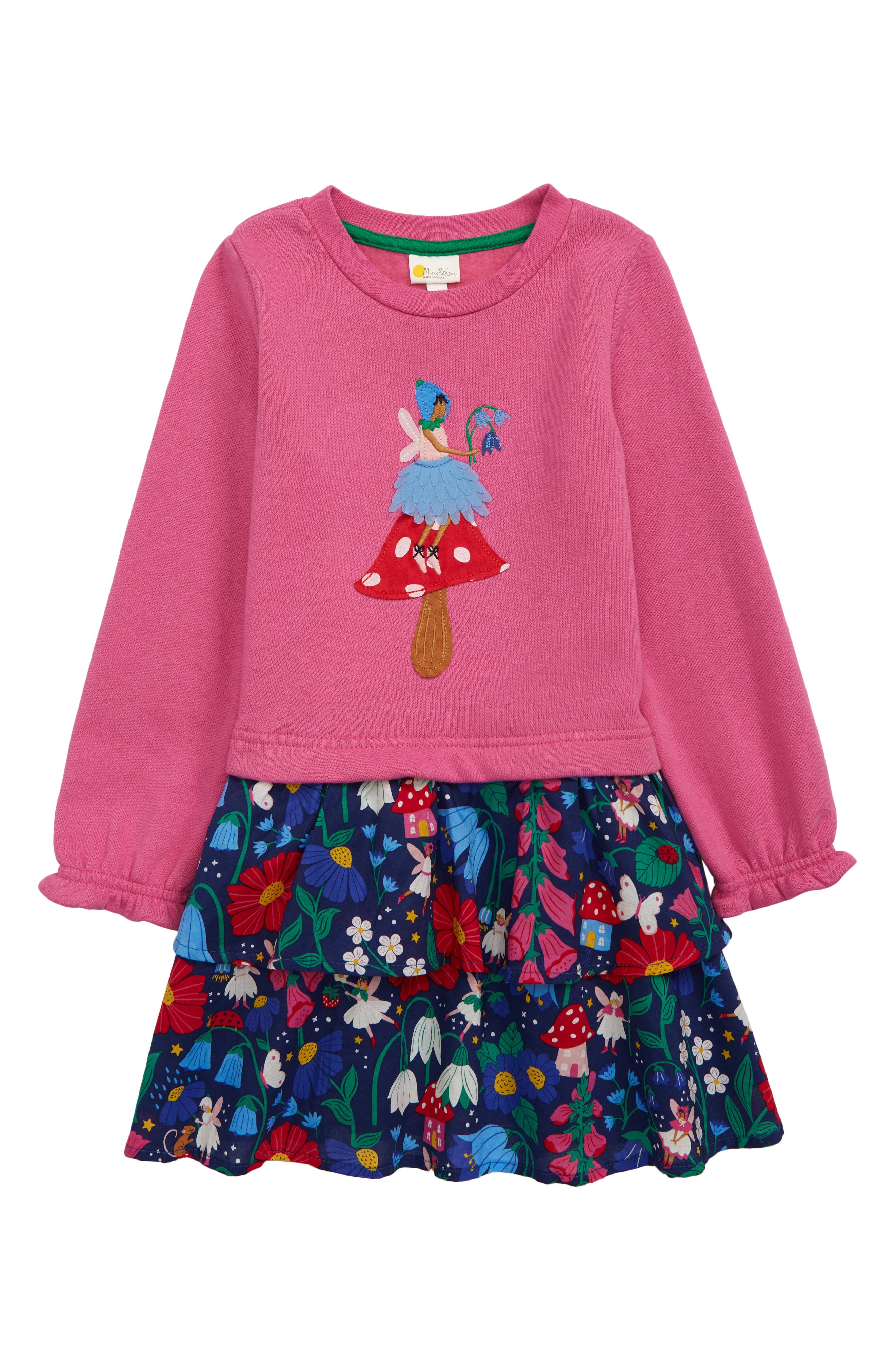 mini boden hotchpotch dress Boden Girls Tiered Embroidered Dress