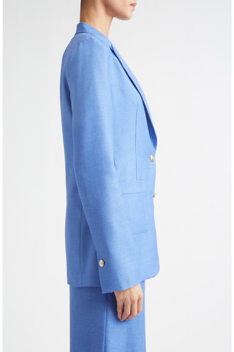 Wool & Silk Suit Jacket, Alternate, color, PERIWINKLE