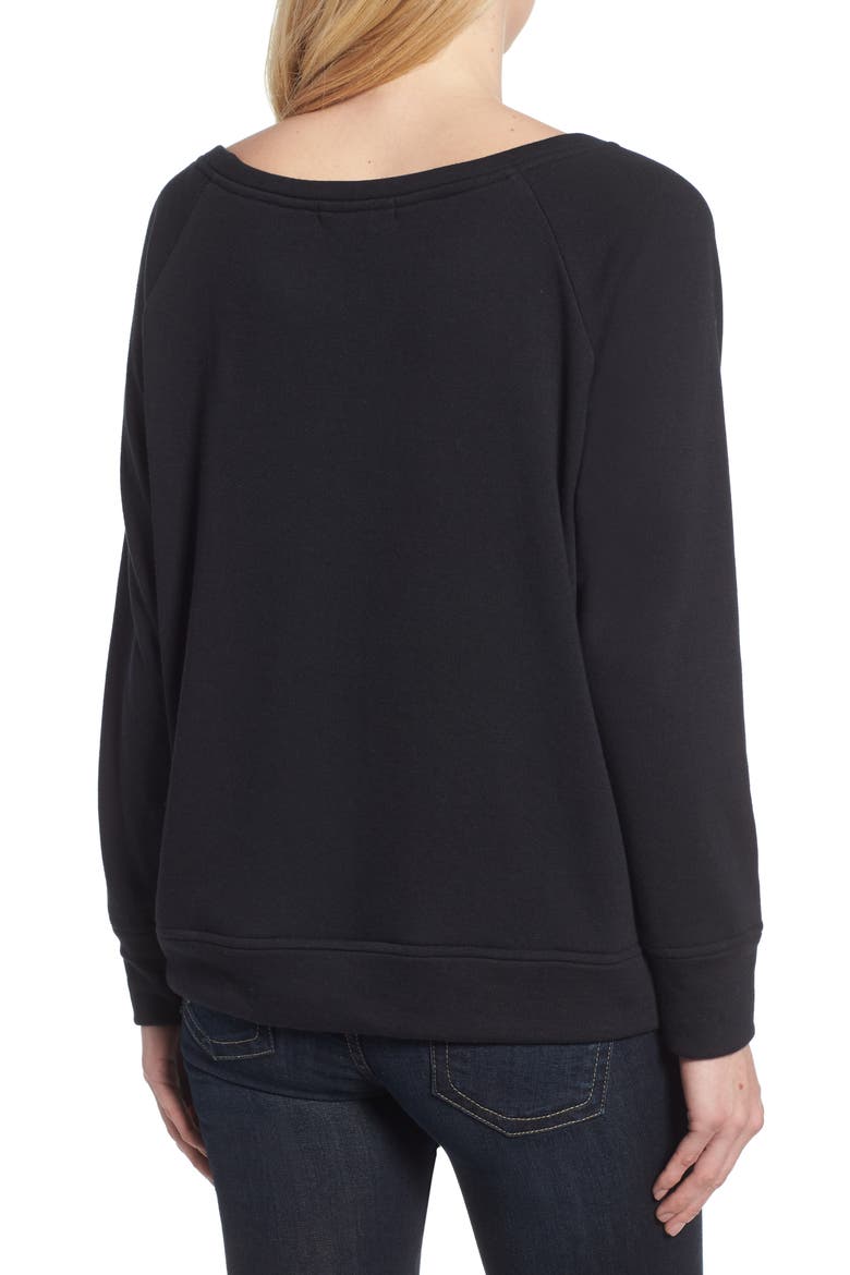 Gibson Slouch Sweatshirt, Alternate, color, BLACK