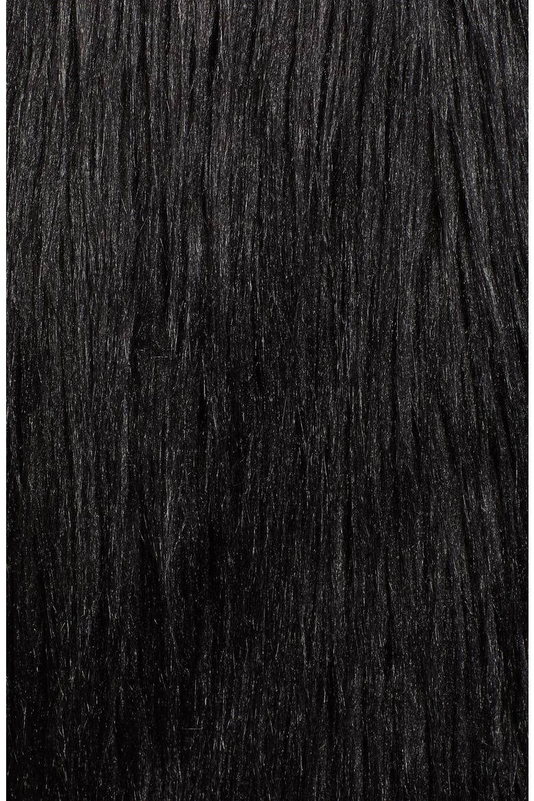 Fridas Faux Fur Coat, Alternate, color, NOIR