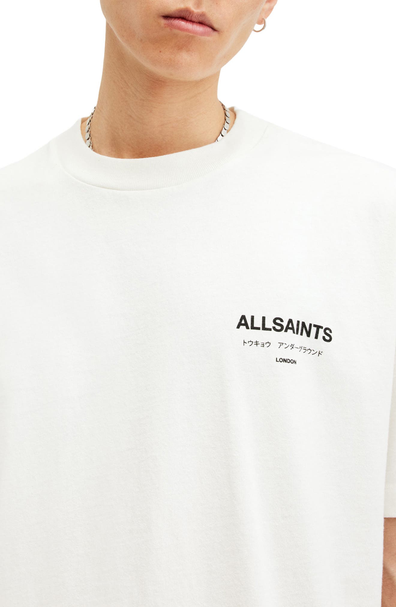 Мужские футболки AllSaints Underground Oversize Graphic T-Shirt — фото 6