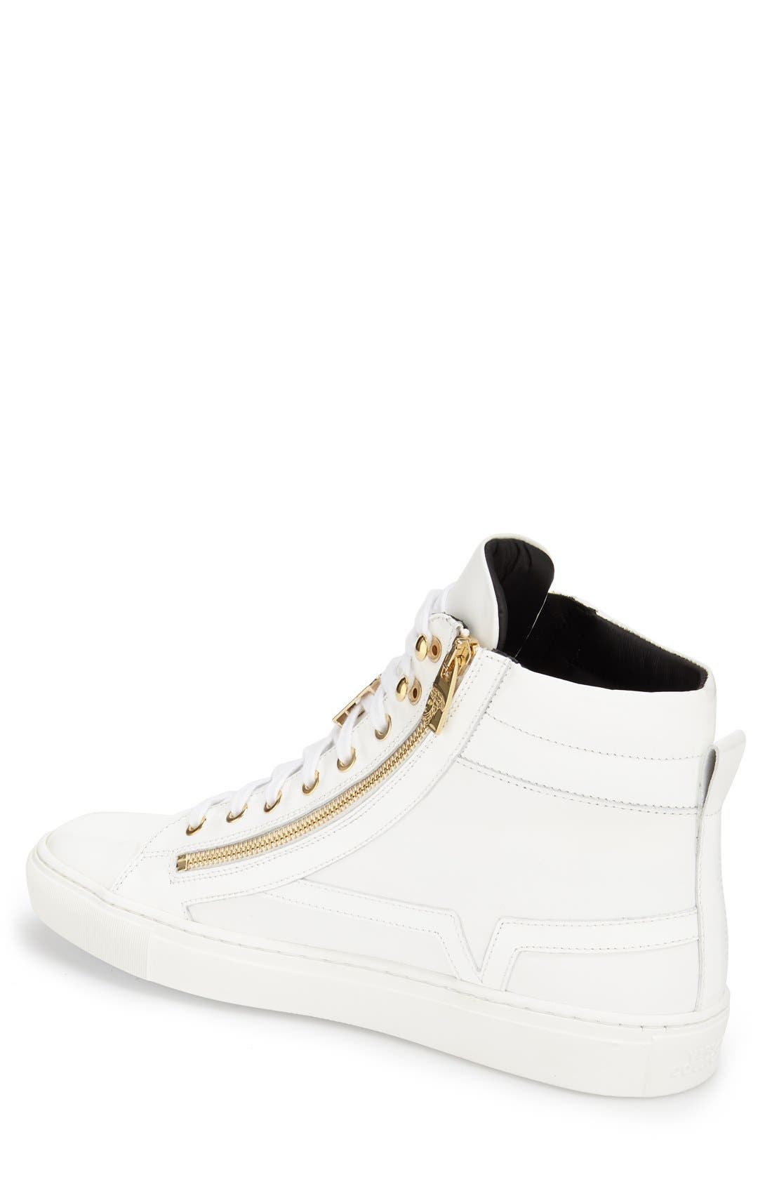 Versace Collection High Top Sneaker, Alternate, color, 