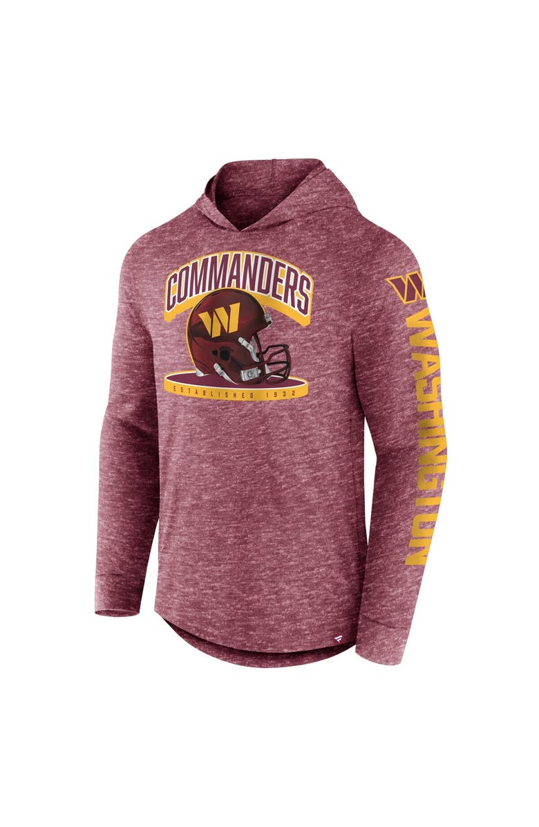 FANATICS Men's Fanatics Branded Burgundy Washington Commanders Helmet Platform Long Sleeve Hoodie T-Shirt, Alternate, color,