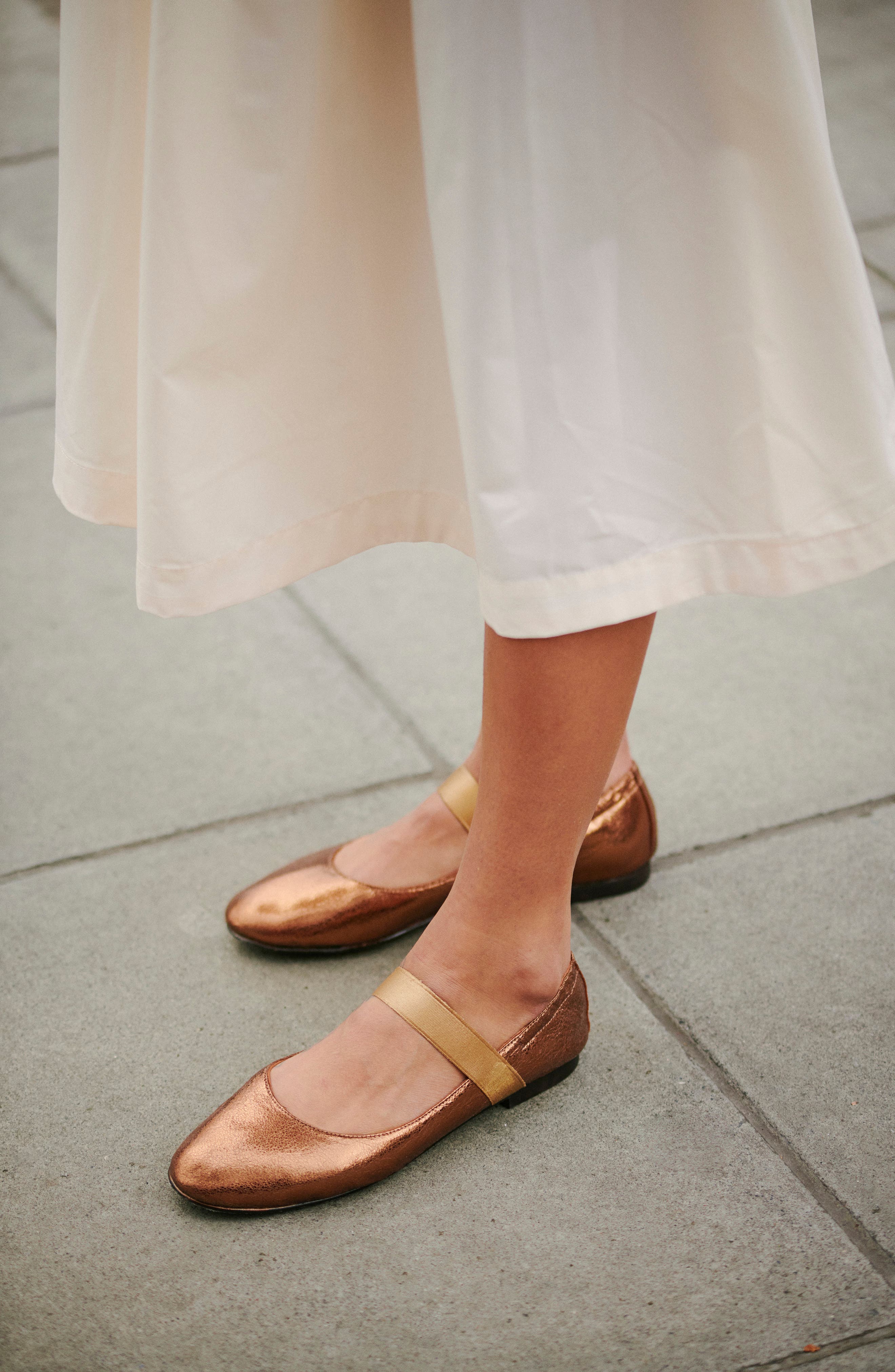 Penelope Chilvers Rock and Roll Mary Jane Flat, Alternate, color, Bronze