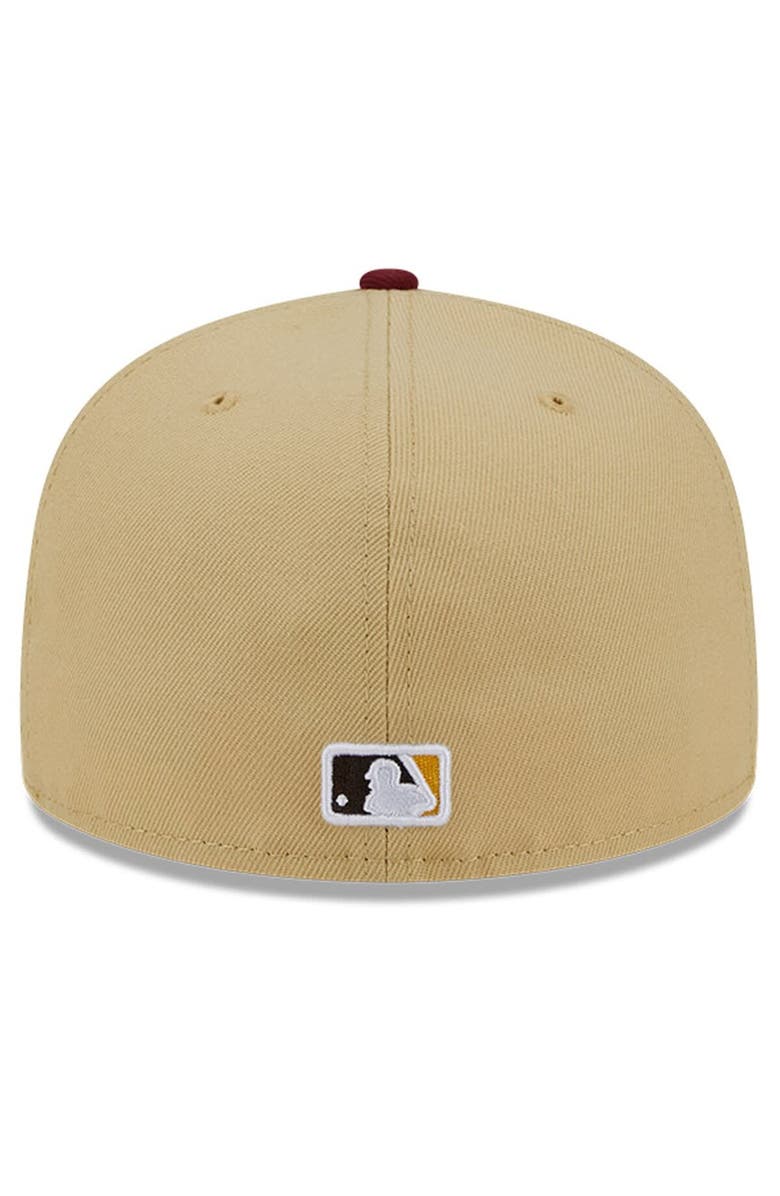 New Era Men's New Era Vegas Gold/Cardinal Boston Red Sox 59FIFTY Fitted Hat, Alternate, color,