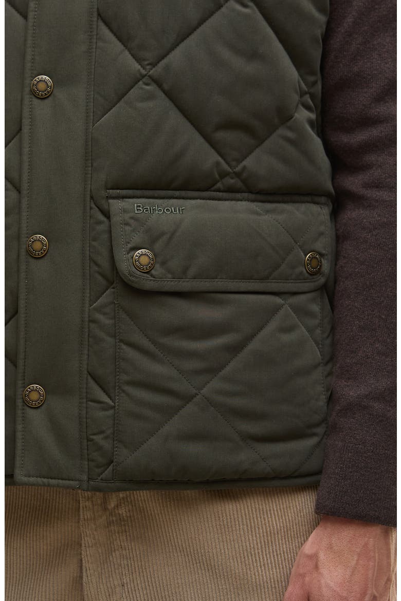 Winter Lowerdale Quilted Vest, Alternate, color, DARK OLIVE