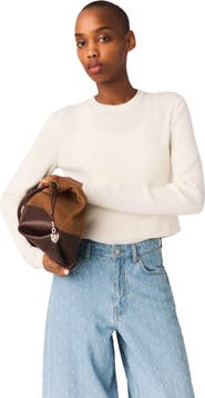 maje Jewel-button back sweater