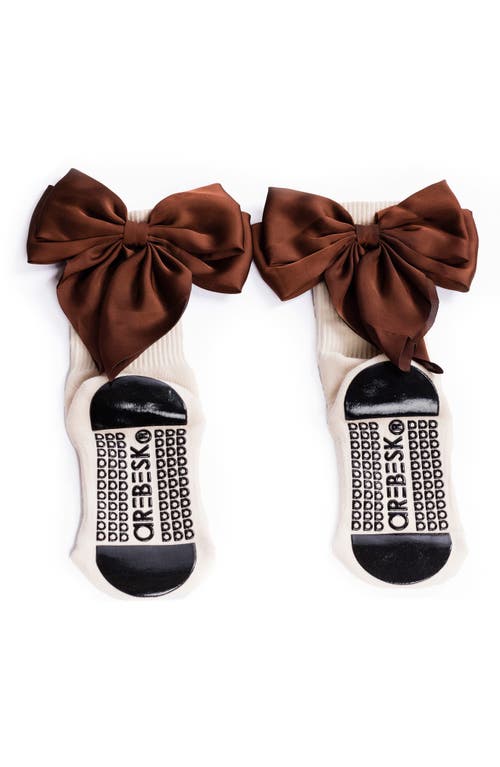 Arebesk Anna Bow Grip Socks