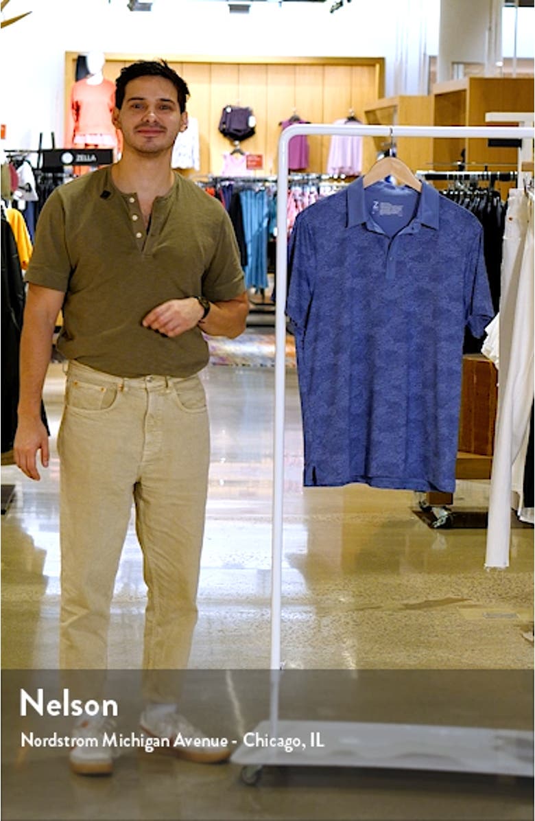 Pace Short Sleeve Printed Polo, sales video thumbnail