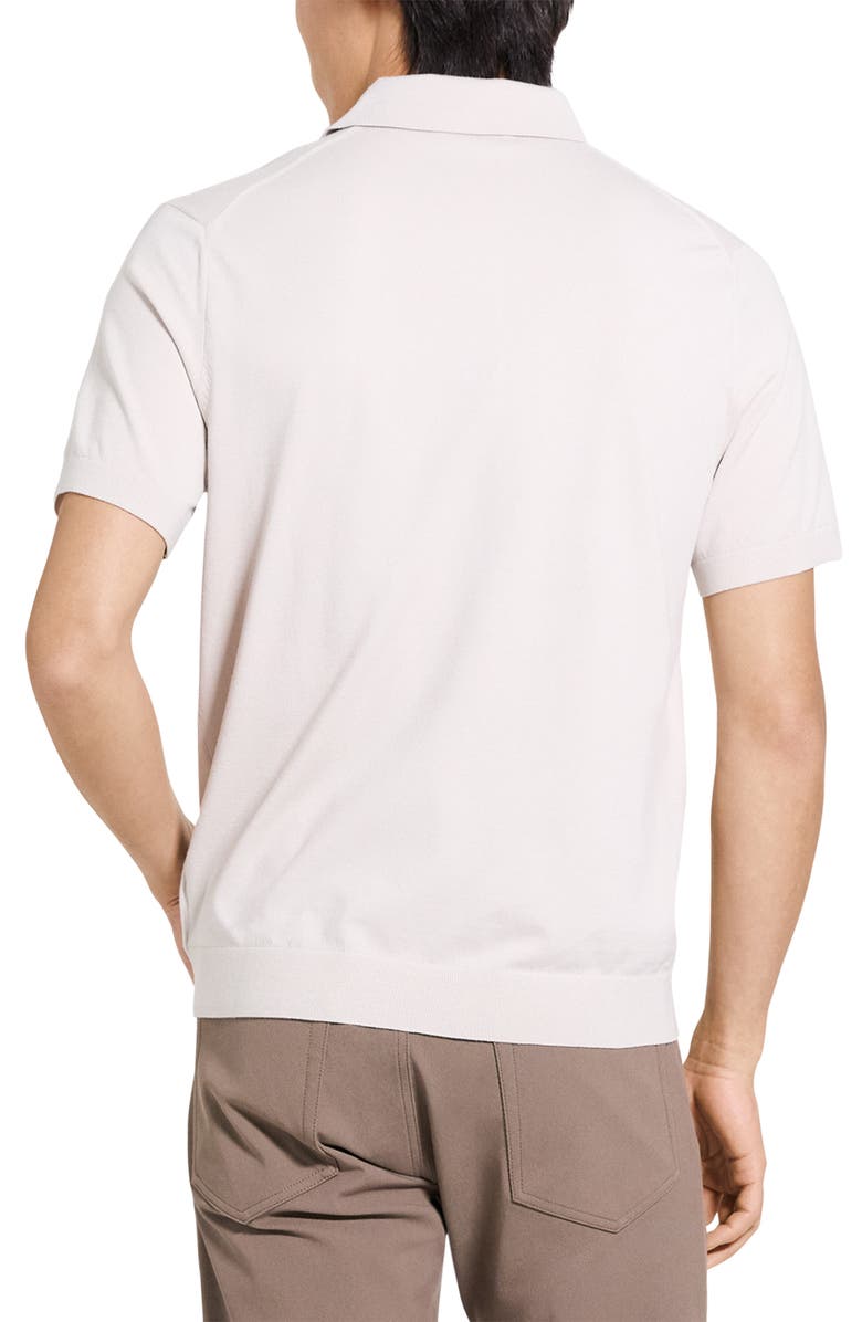 Theory Soris Knit Polo, Alternate, color, Silver Cloud
