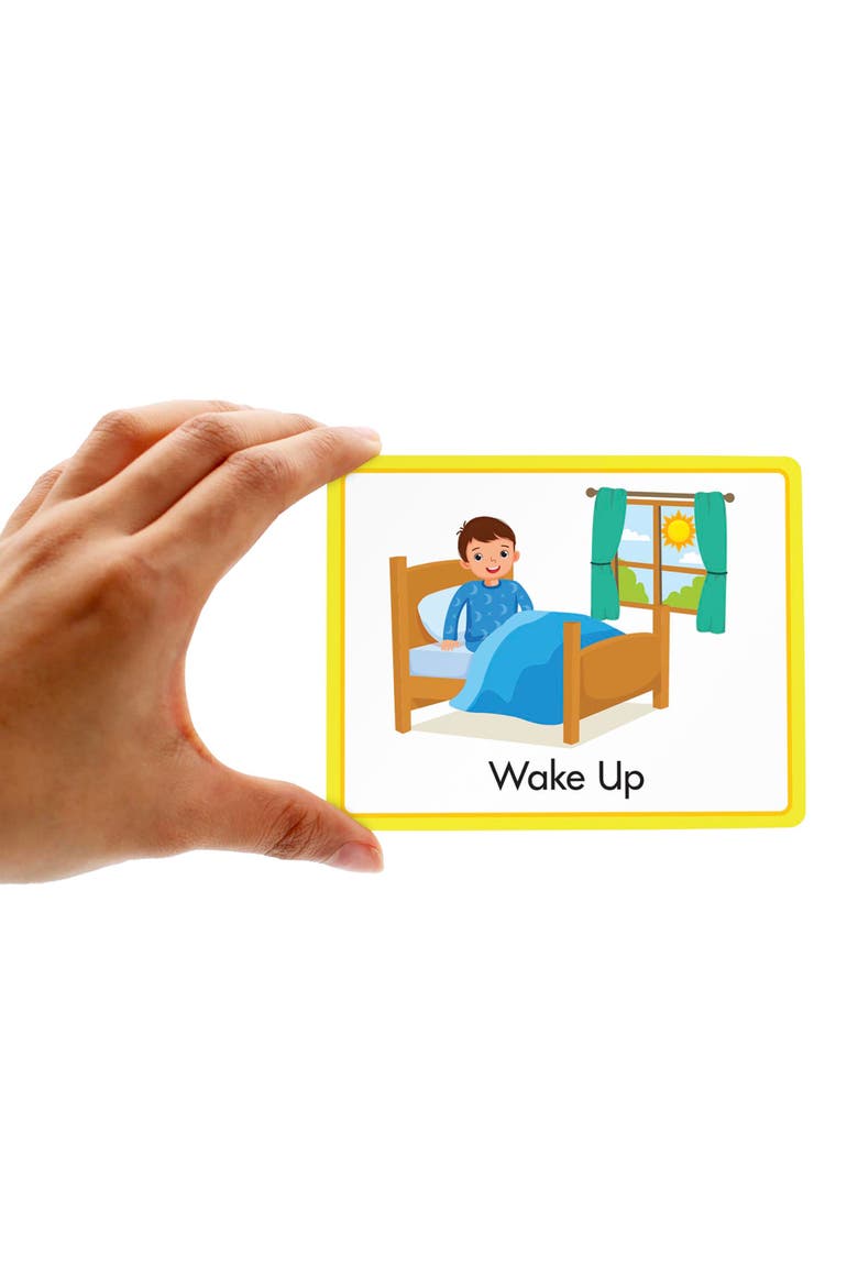 80 Visual Schedule Communication Cards, Alternate, color, Multicolored