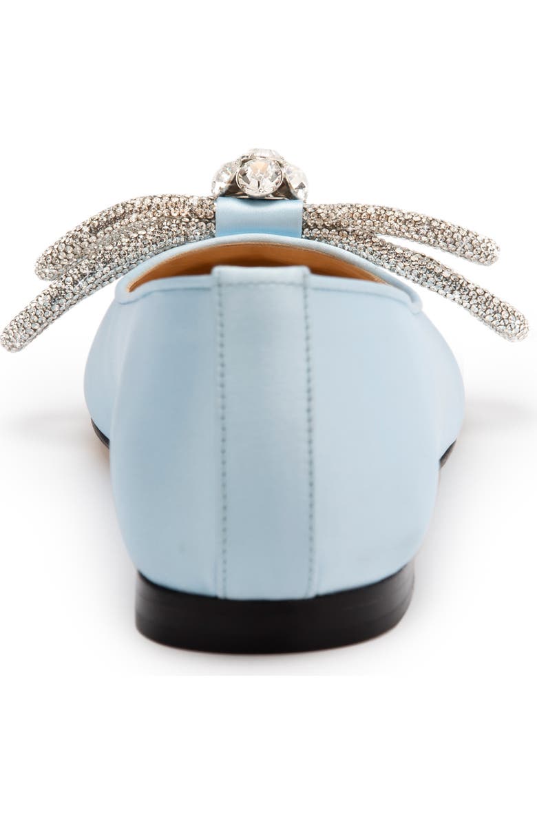 Mach & Mach Double Crystal Bow Ballerina Flat, Alternate, color,