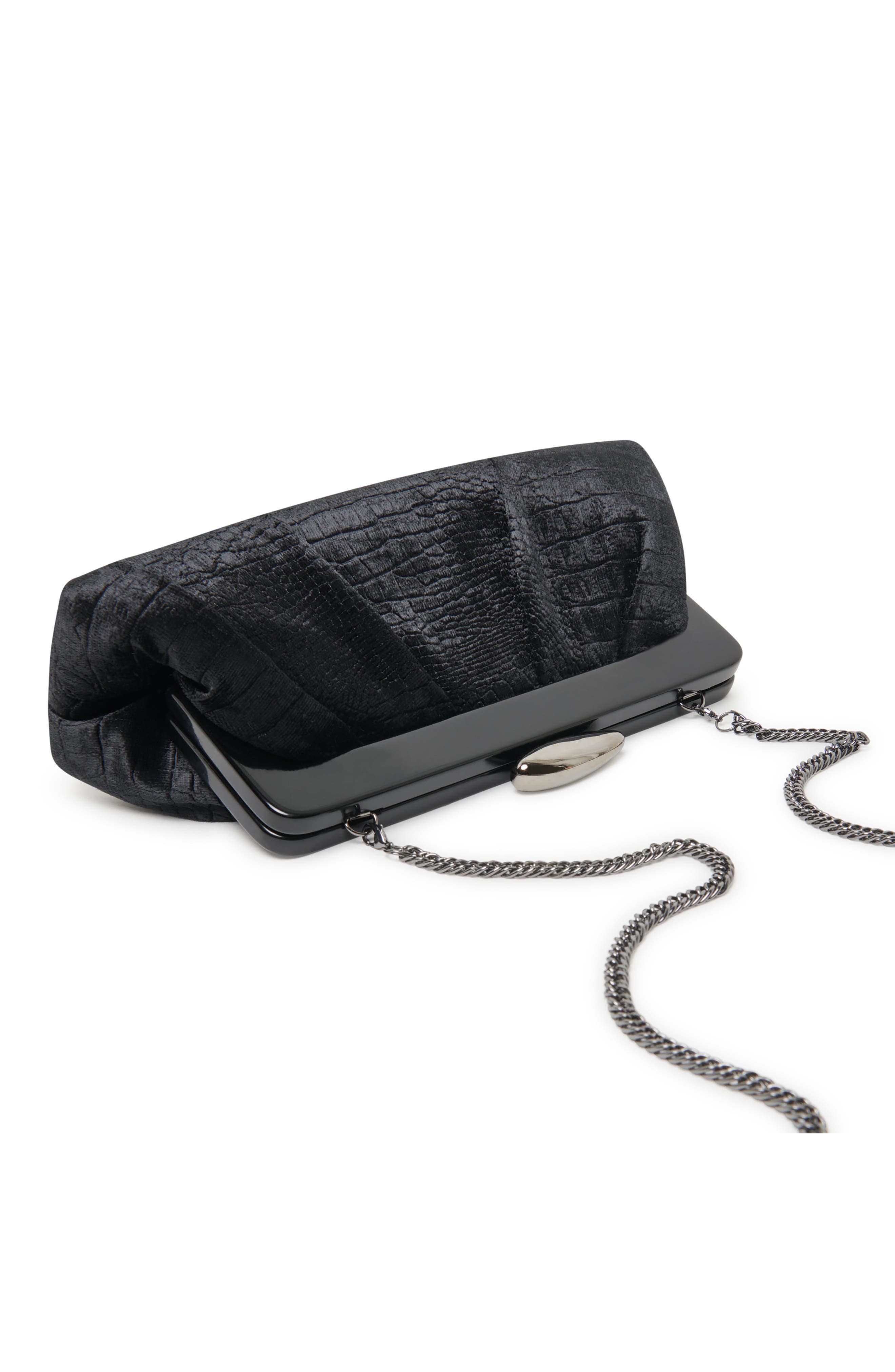 Dolce Vita Danny Velvet Clutch, Alternate, color, 
