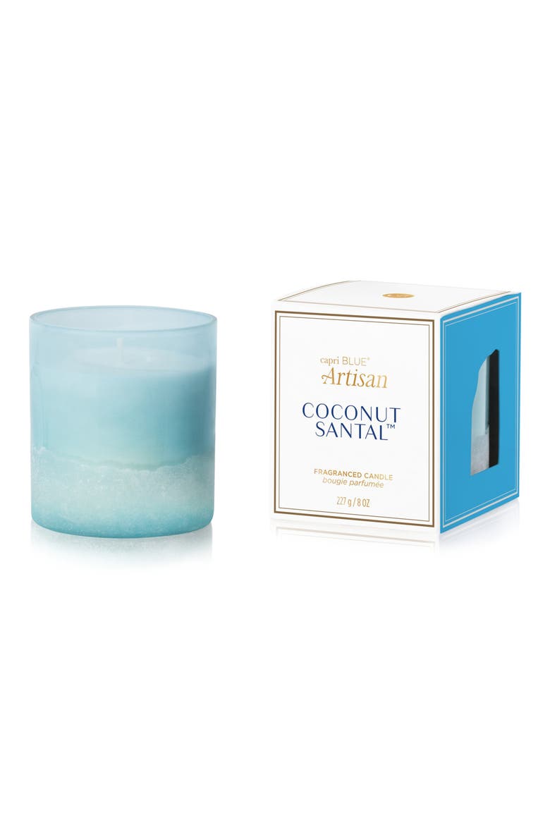 Luce d'Amalfi Boxed Tumbler Candle, Main, color, SEA BLUE