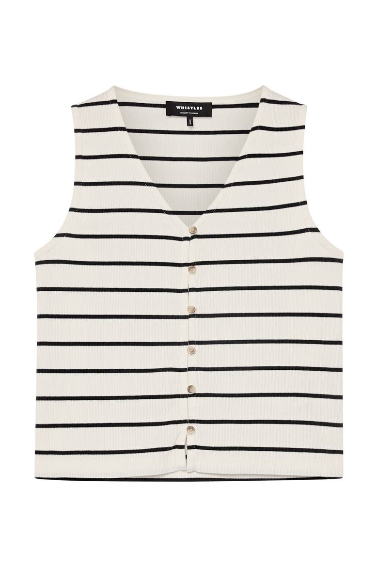 Stripe Button Front Tank, Alternate, color, Multicolour
