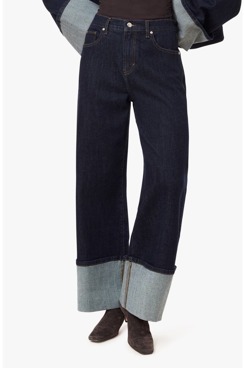 Camryn Cuffed Straight Leg Crop Jeans, Main, color, RINSE