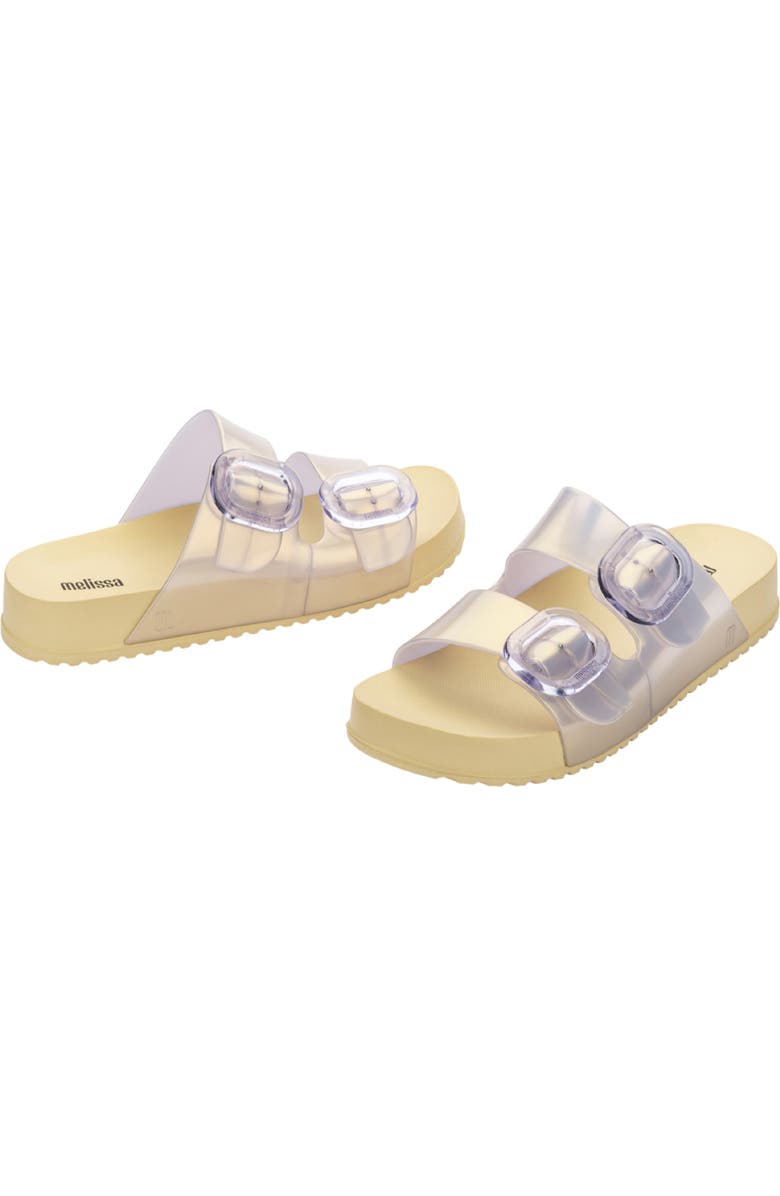 Melissa Cozy Buckle Slide Sandal, Alternate, color, Pearly Yellow