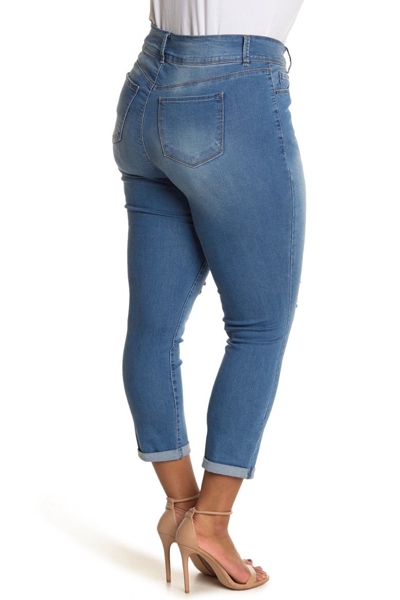 2-Button Ankle Cuff Jeans, Main, color, M1863