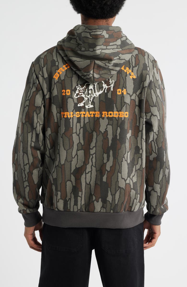 Brixton Danforth Graphic Hoodie, Alternate, color, Bark Camo