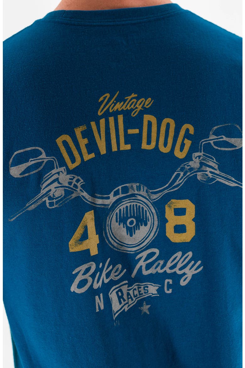 Bike Rally Graphic Tee, Alternate, color, COOL BLUE