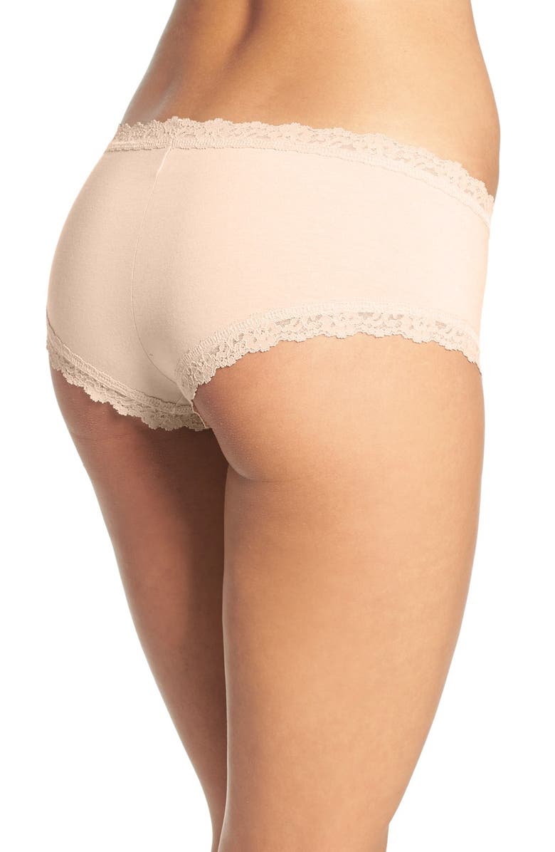 Hanky Panky Stretch Supima<sup>®</sup> Cotton Boyshorts, Alternate, color, Chai