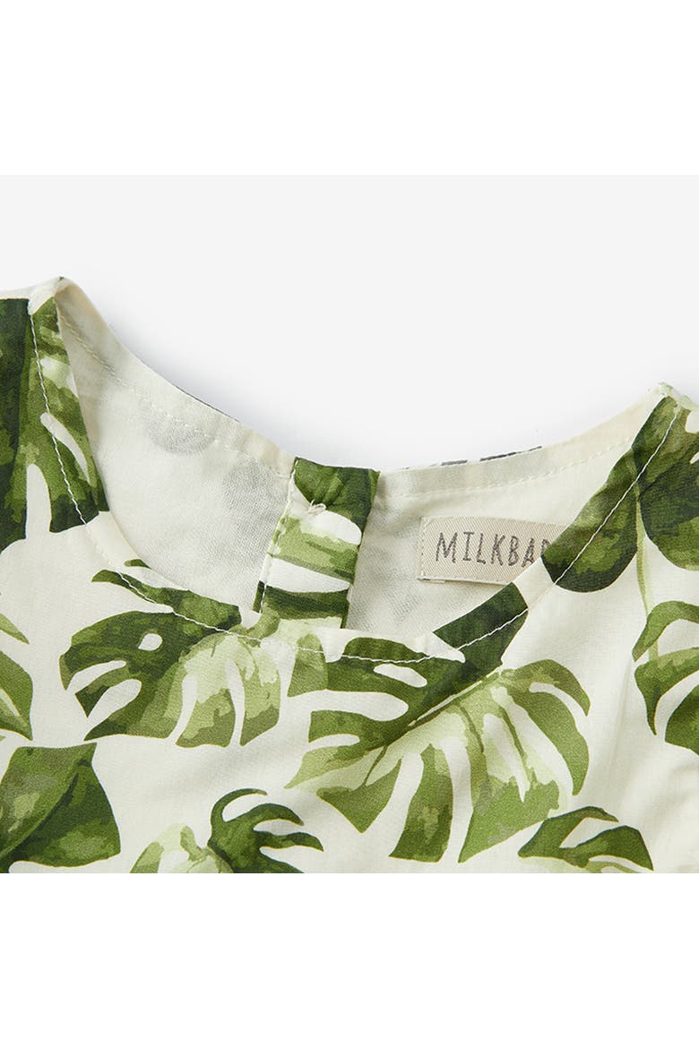 Ruffle Dress, Alternate, color, Island Leaf