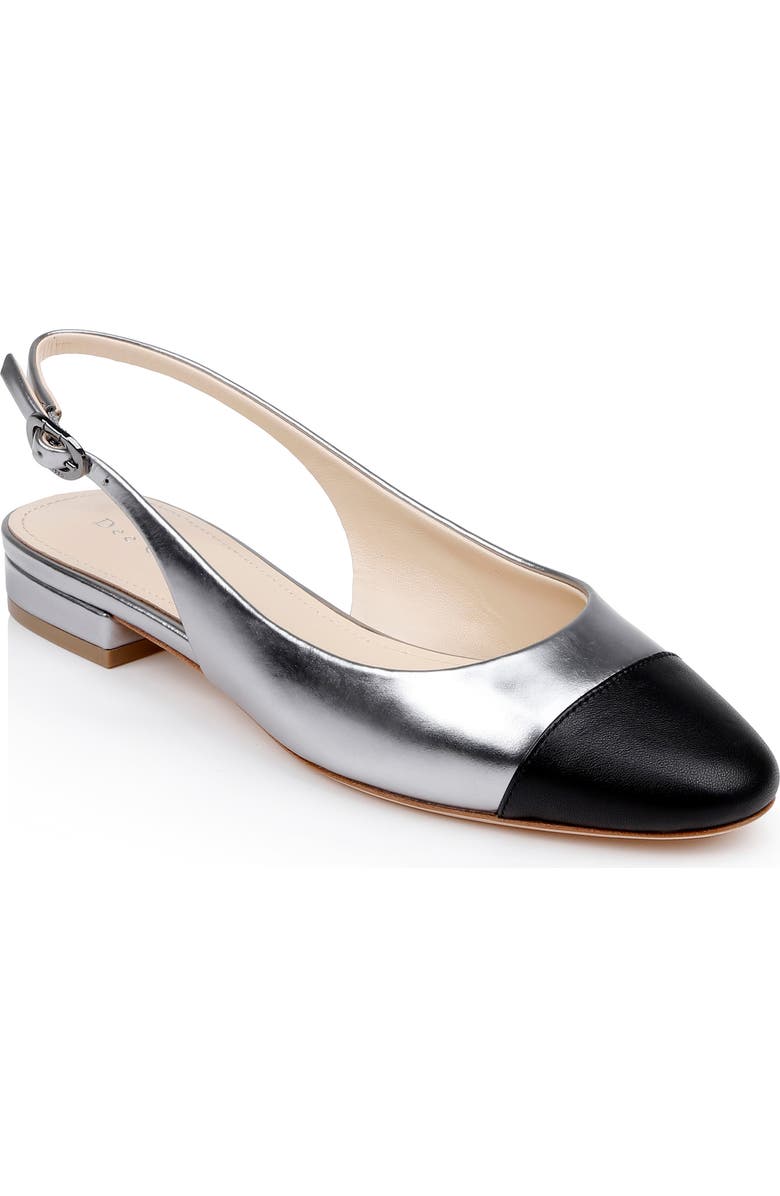 Dee Ocleppo Mumbai Slingback Cap Toe Flat, Main, color,