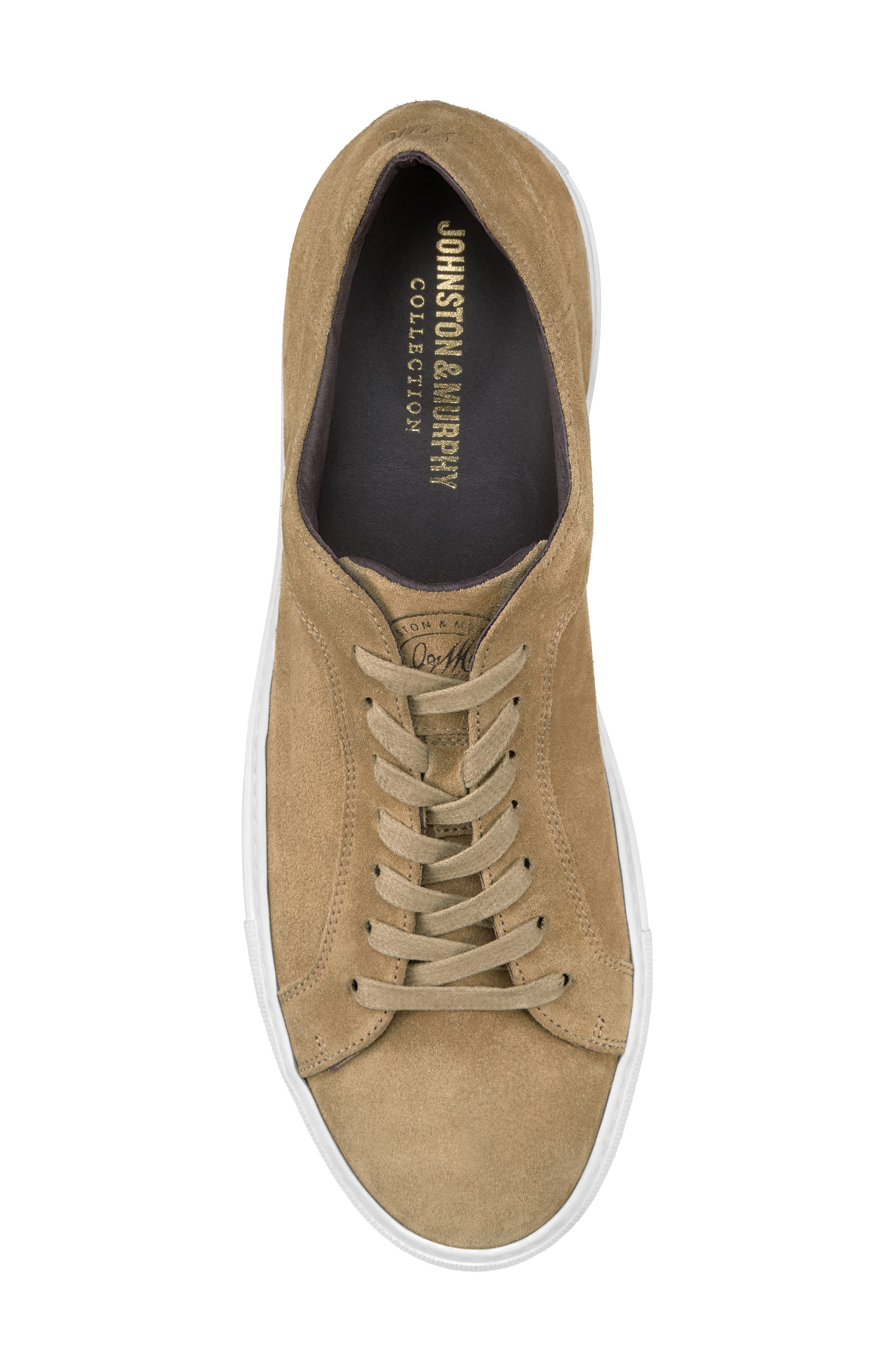 Johnston 
Murphy Jared Lace-to-Toe Sneaker, Alternate, color, Taupe Italian Suede