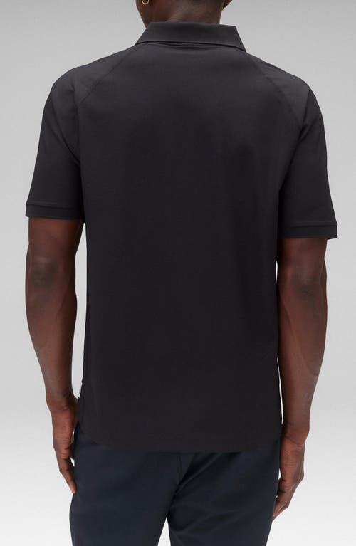 Reigning Champ Playoff Tech Piqué Polo In Black