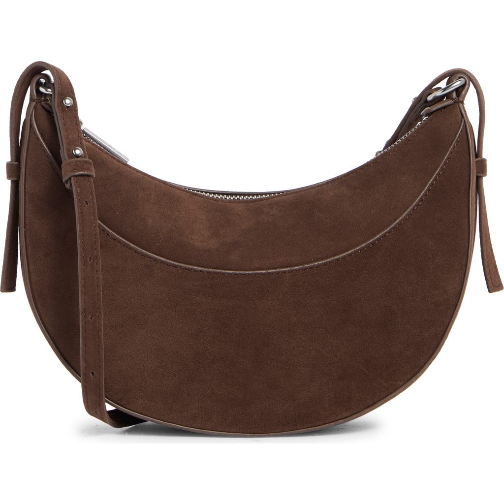 Bcbg Convertible Crescent Shoulder Bag In Brown