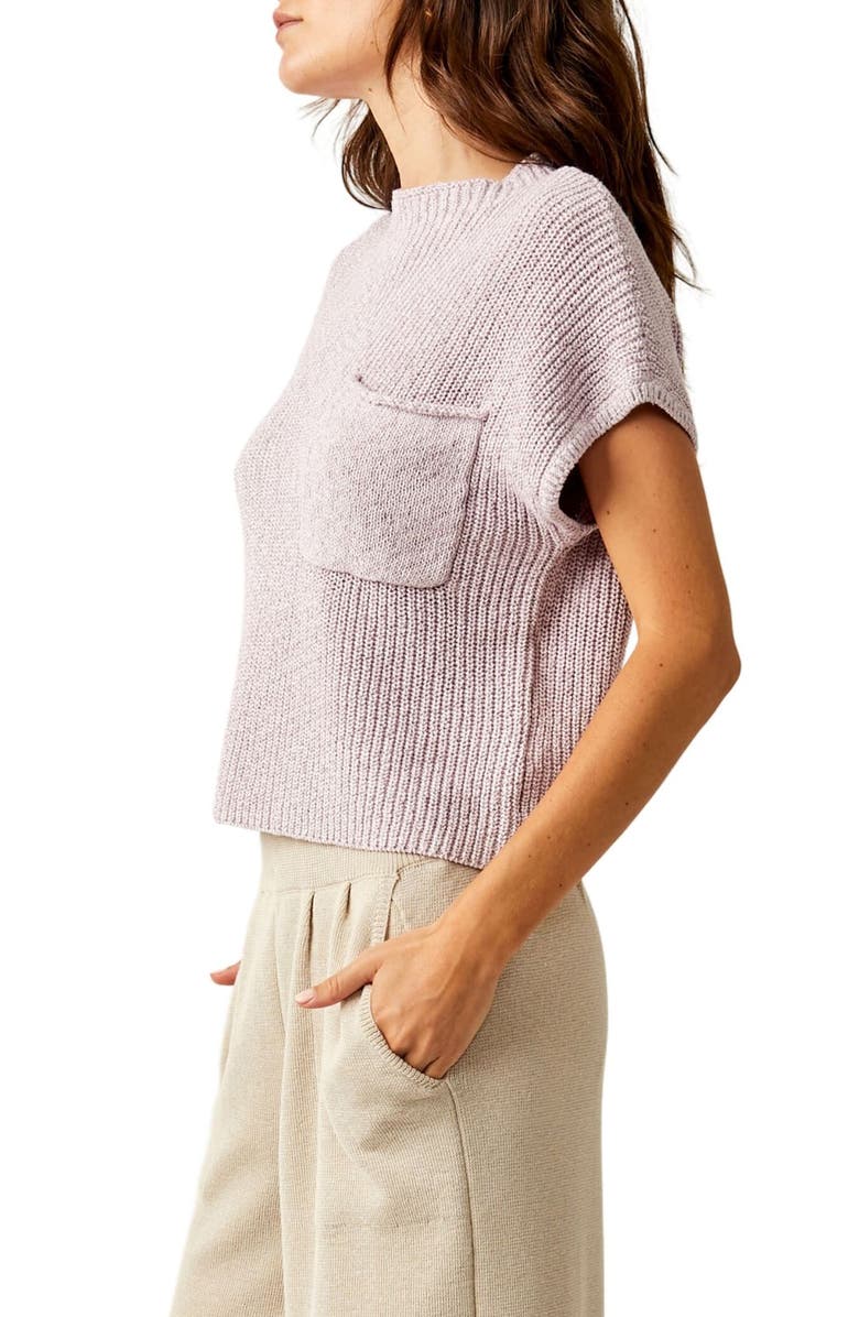Free People Free-est Freya Short Sleeve Sweater & Pants Set, Alternate, color, Falling Petals Combo