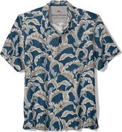 Tommy Bahama Midnight Palms Floral Silk Camp Shirt