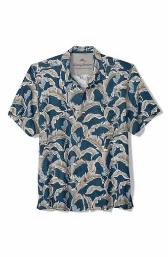Midnight Blooms Floral Silk Camp Shirt