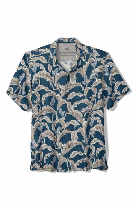 Tommy Bahama Midnight Blooms Floral Silk Camp Shirt