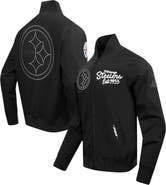 PRO STANDARD Men's Pro Standard Black Pittsburgh Steelers Paint The City Twill Full-Zip Jacket