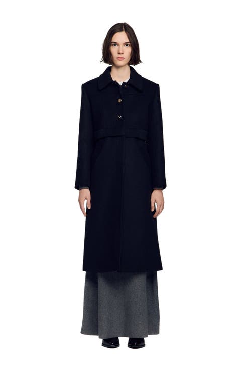 2-in-1 Effect Wool Coat