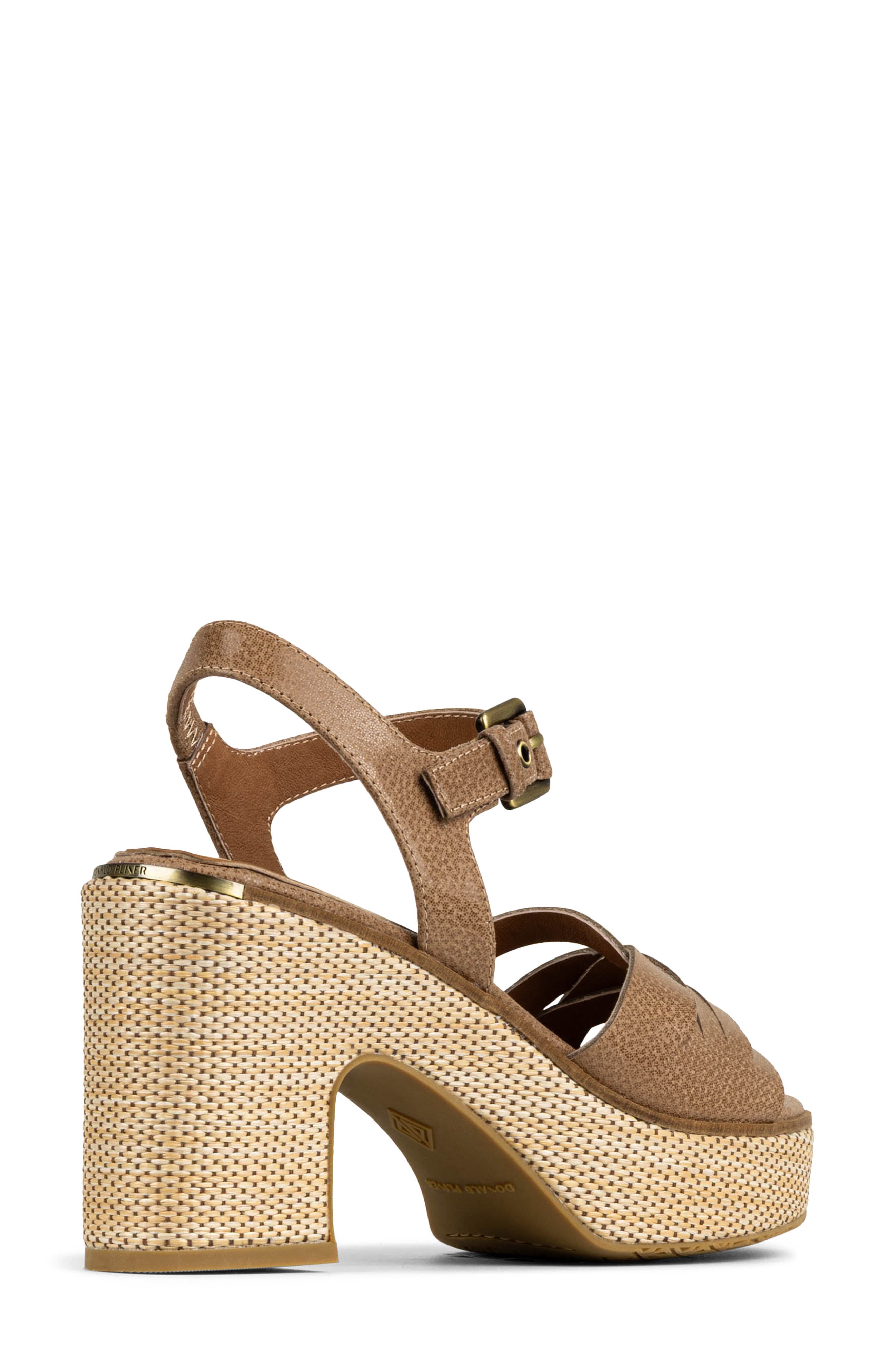 Tyna Platform Slingback Sandal, Alternate, color, TOBACCO