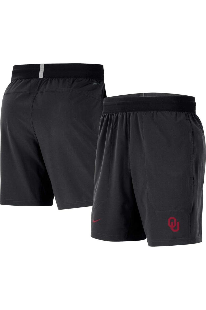 Men's Nike  Black Oklahoma Sooners Player Performance Shorts, Main, color, Black