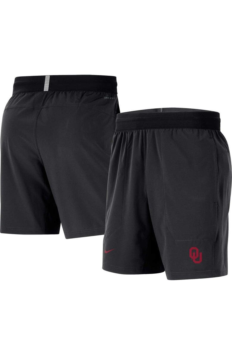 Nike Men's Nike Black Oklahoma Sooners Player Performance Shorts, Main, color, Black