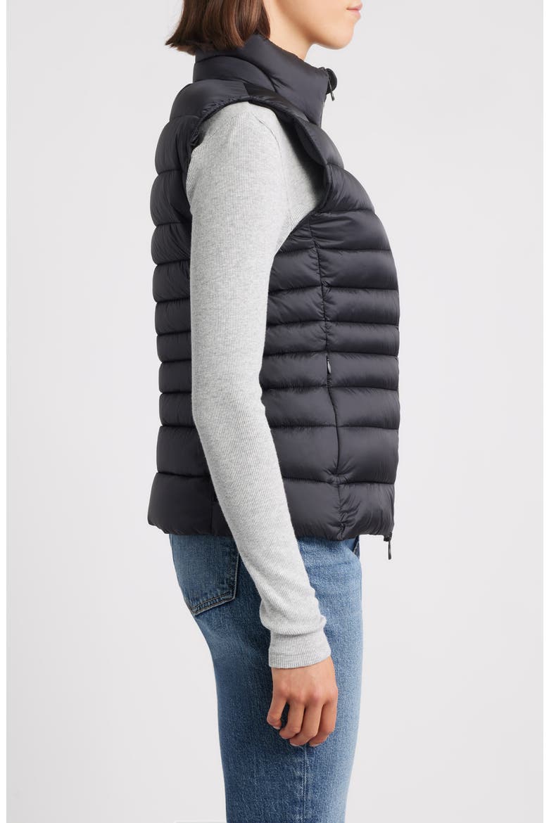 Lynn Quilted Puffer Vest, Alternate, color, BLACK